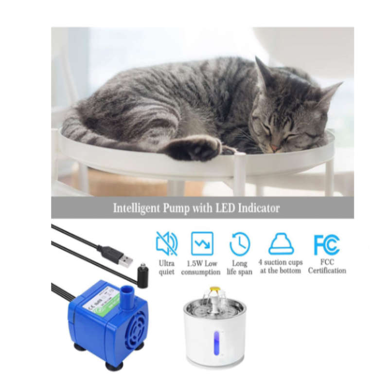 Reptronic Cat/Dog White Pet Drinking Water Fountain/Spring