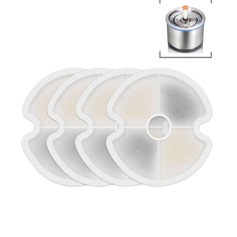Cat/Dog Water Fountain Filter Replacement - 4 Pack- Stainless Steel fountain