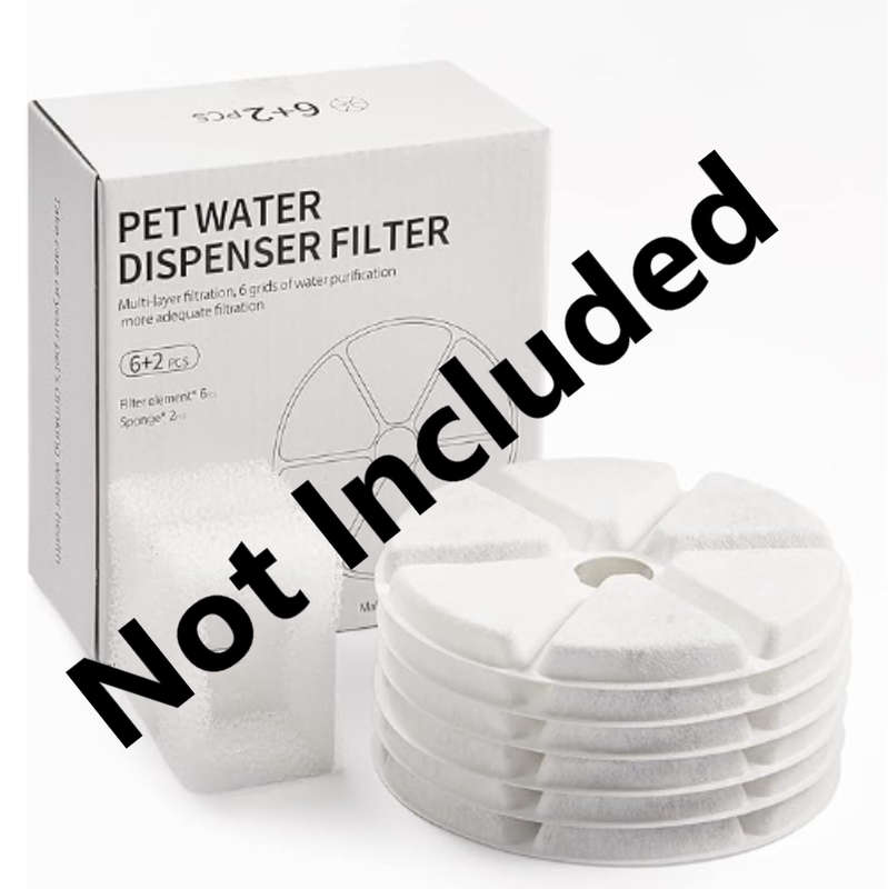 Reptronic Stainless Steel Pet Fountain with Water Level Window- 2.5L