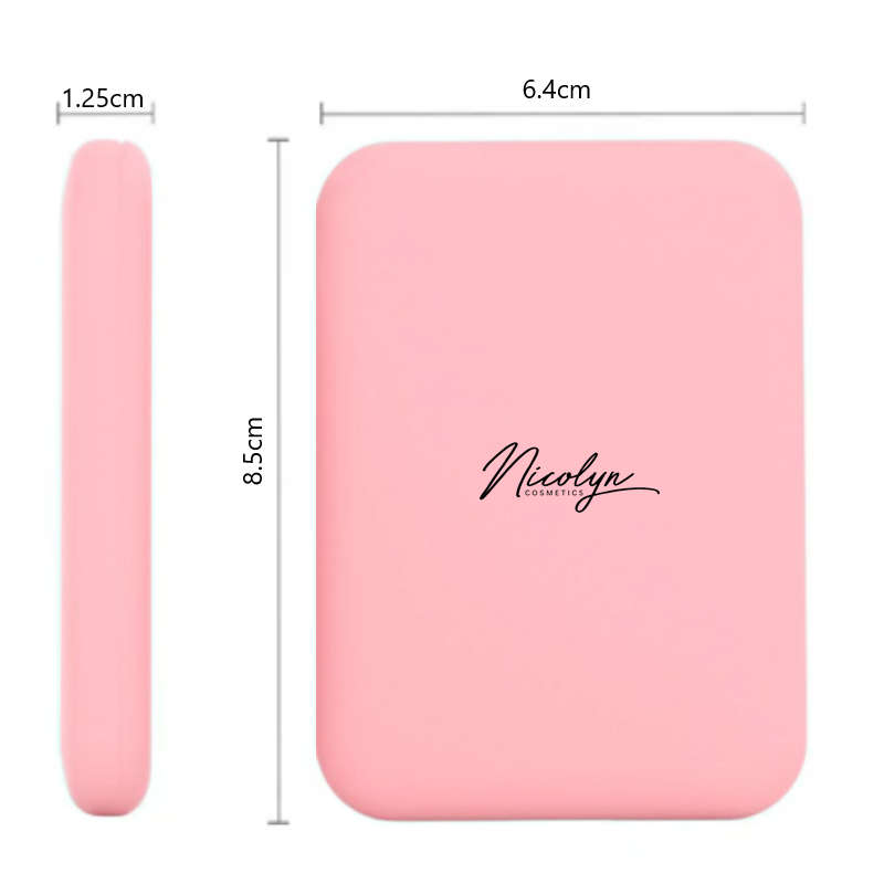 Nicolyn Matte Liquid Lipstick set with Pocket Makeup Mirror:Lighter Colors