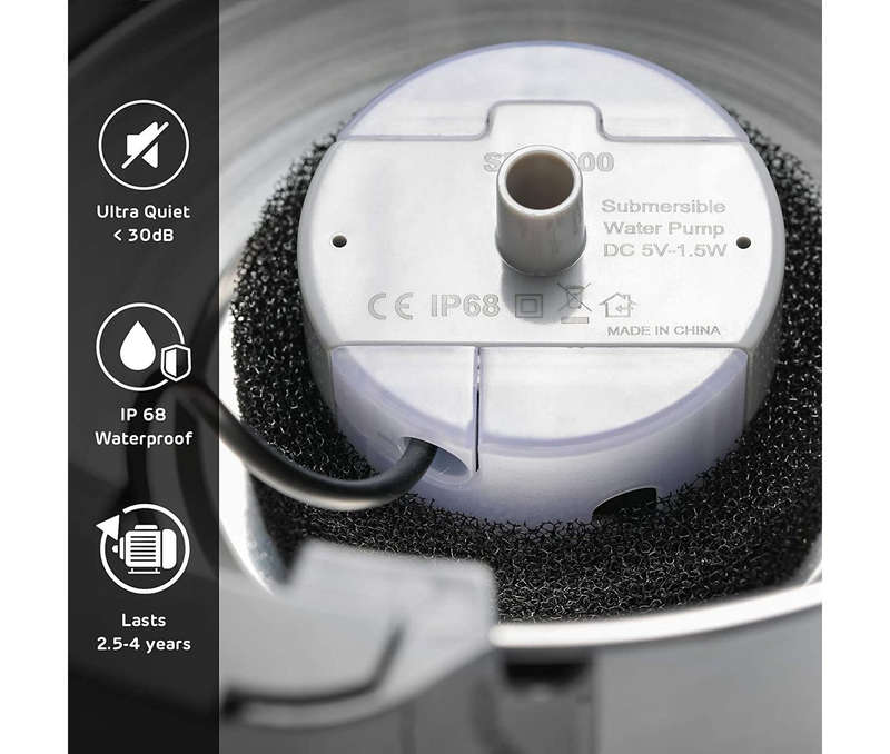 Cat/Dog Stainless Steel Water Fountain Pump Replacement