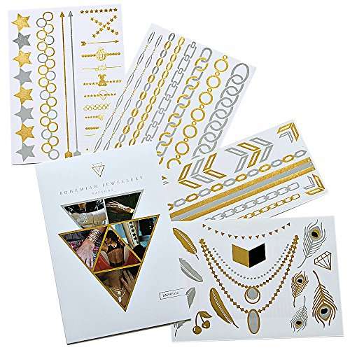 Bohemian Jewellery Tattoos 2 Pack (1 Raphaela & 1 Vandana)