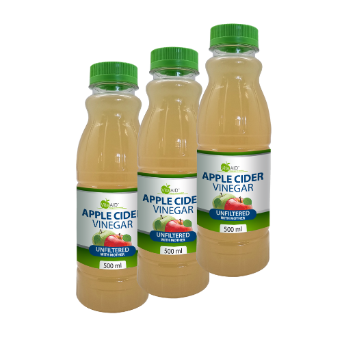 Vita-Aid Apple Cider Vinegar with Mother 500ml 3 PACK