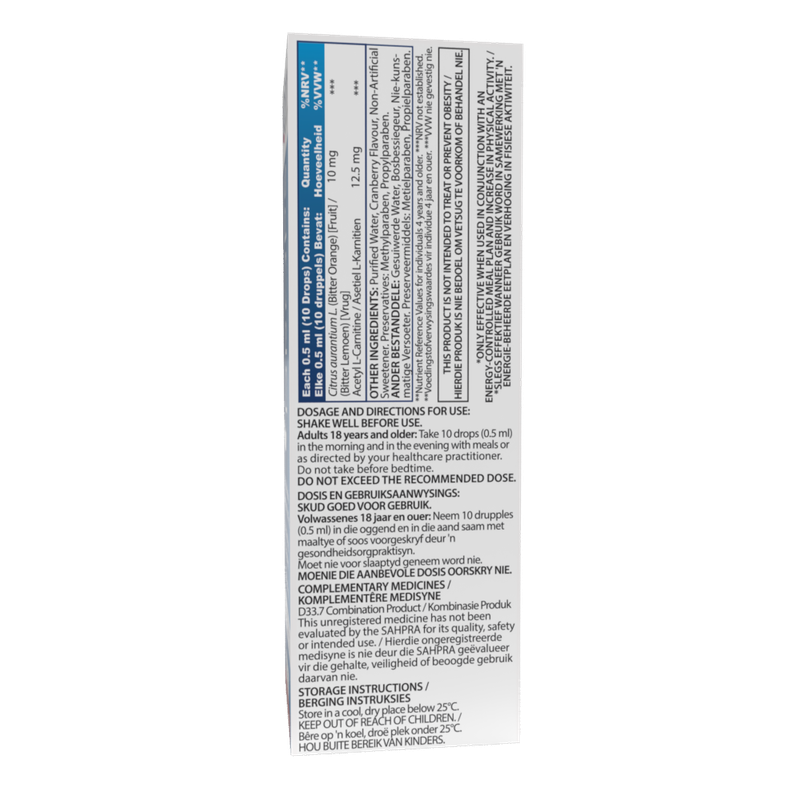 BioSlim Drops Cranberry Flavour 30ml