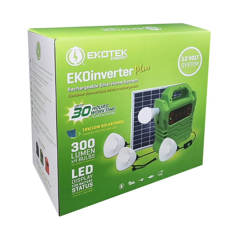 Ekotek EKO Inverter Plus Rechargeable Home Solar System ET-9012