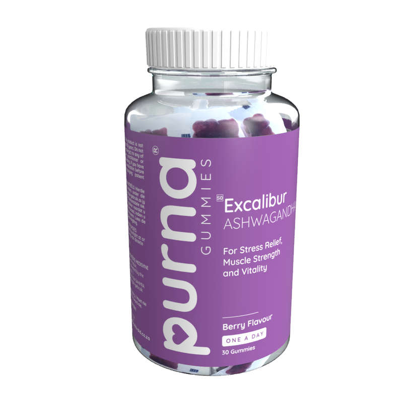 Vita-Aid Purna Excalibur Ashwagandha Berry flavour Gummies 30s