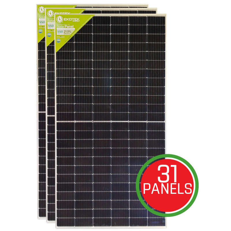 Ekotek Energy 550WATTS Solar Panels (Bulk Deal)