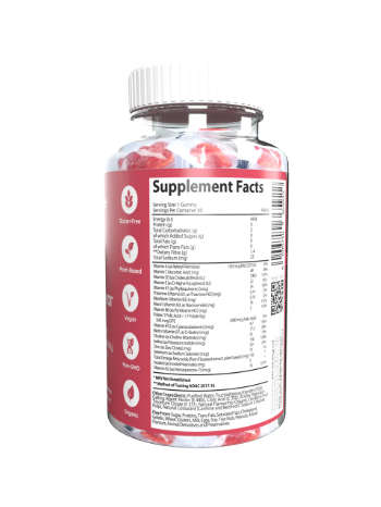 Vita-Aid Purna Mama Bear Prenatal Sugar Free Cranberry flavour Gummies 30s - 2 PACK
