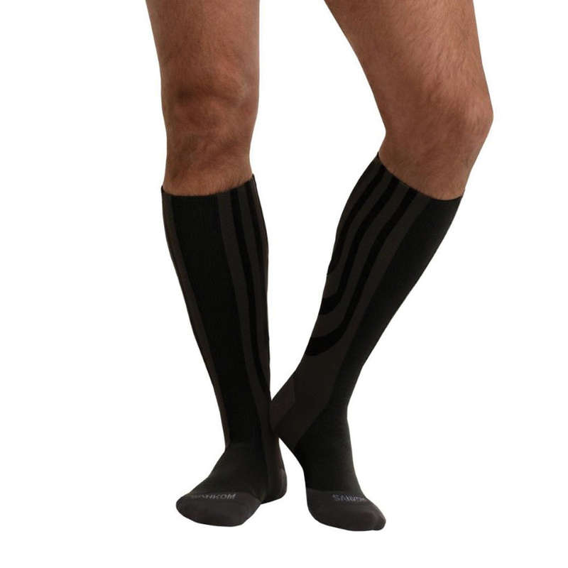 Sankom Patent Light Socks- Black & Grey