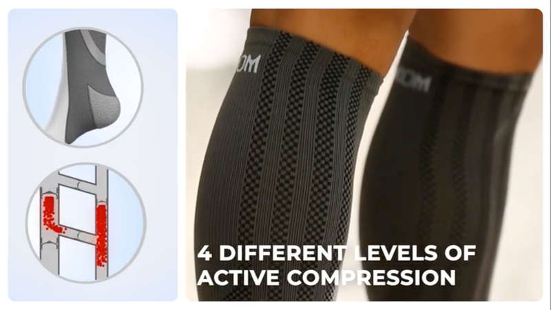Sankom Patent Light Socks- Black & Grey