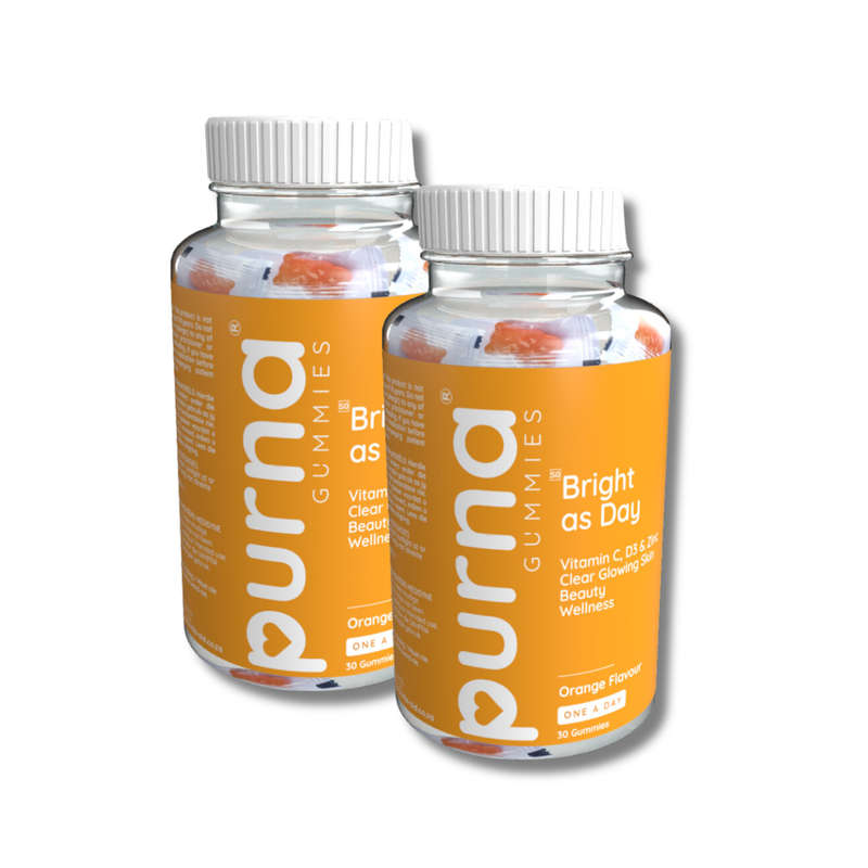 Vita-Aid Purna Bright as Day Vitamin C, D3 & Zinc Gummies 30s - 2 PACK