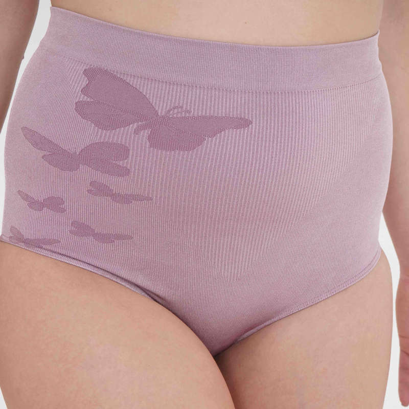 Vercella Vita® - Medium Control Waist Brief with Butterfly Detail 2 Pack - Dusky Orchid