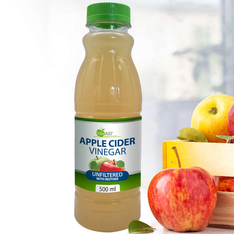 Vita-Aid Apple Cider Vinegar with Mother 500ml 3 PACK
