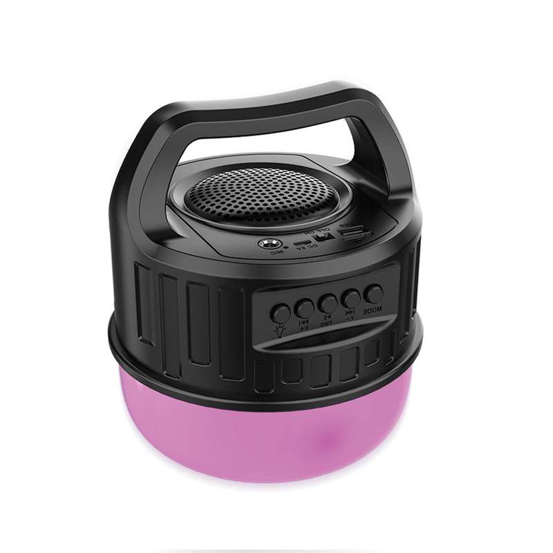 EKOTEK Rechargeable Boombox with Subwoofer & Light