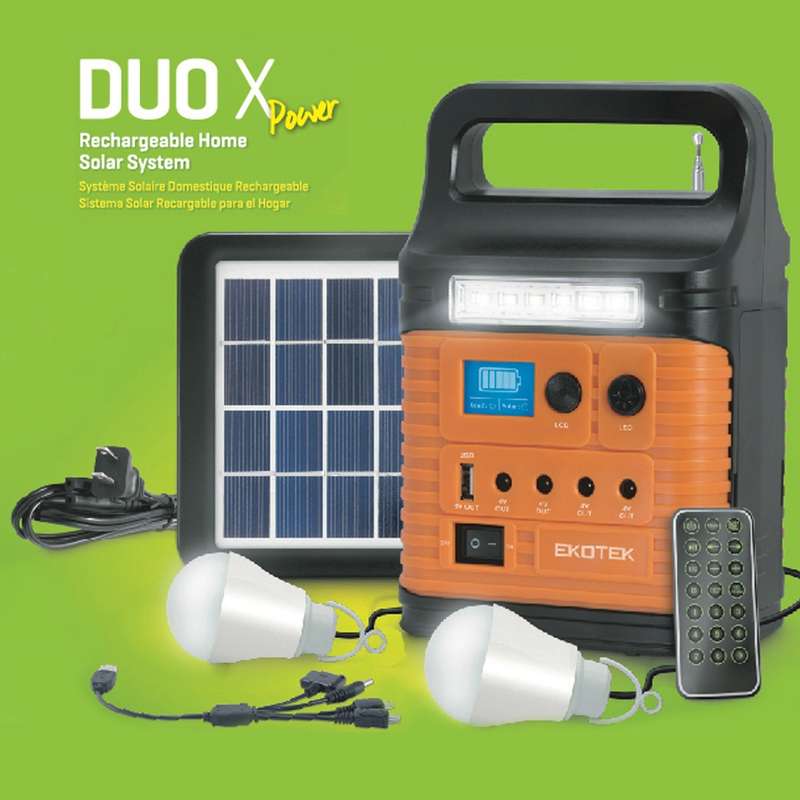 EKOTEK DUO X Rechargeable Residential Home Solar System
