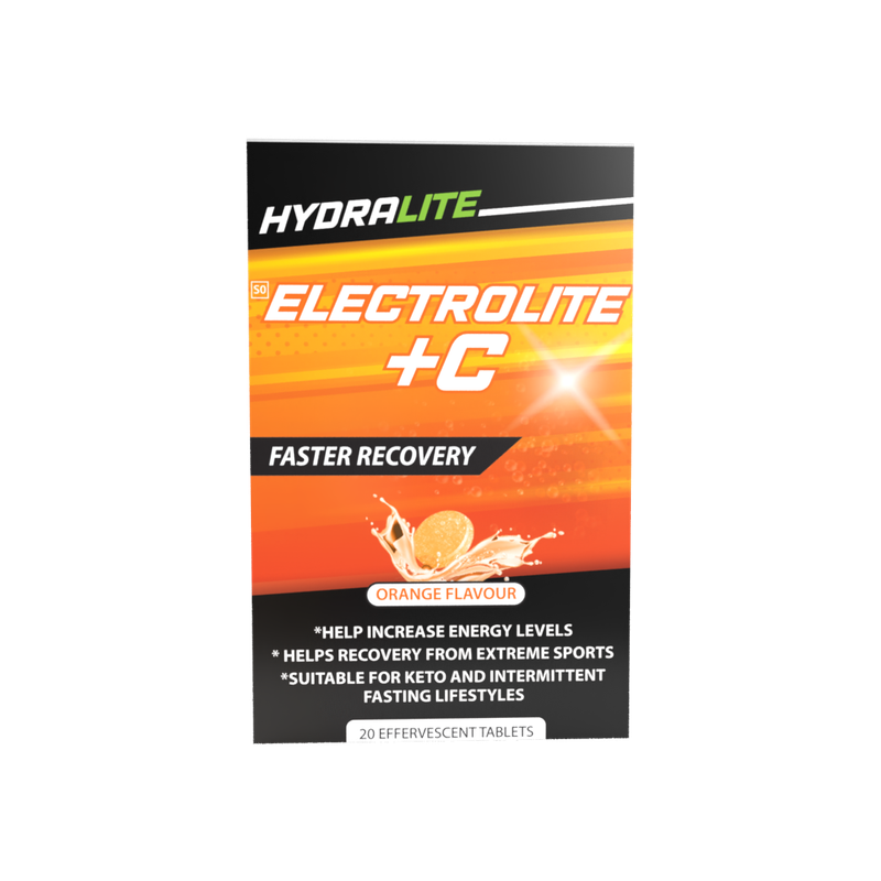 Hydralite Electrolite + C Orange Effervescent Tablets 20s