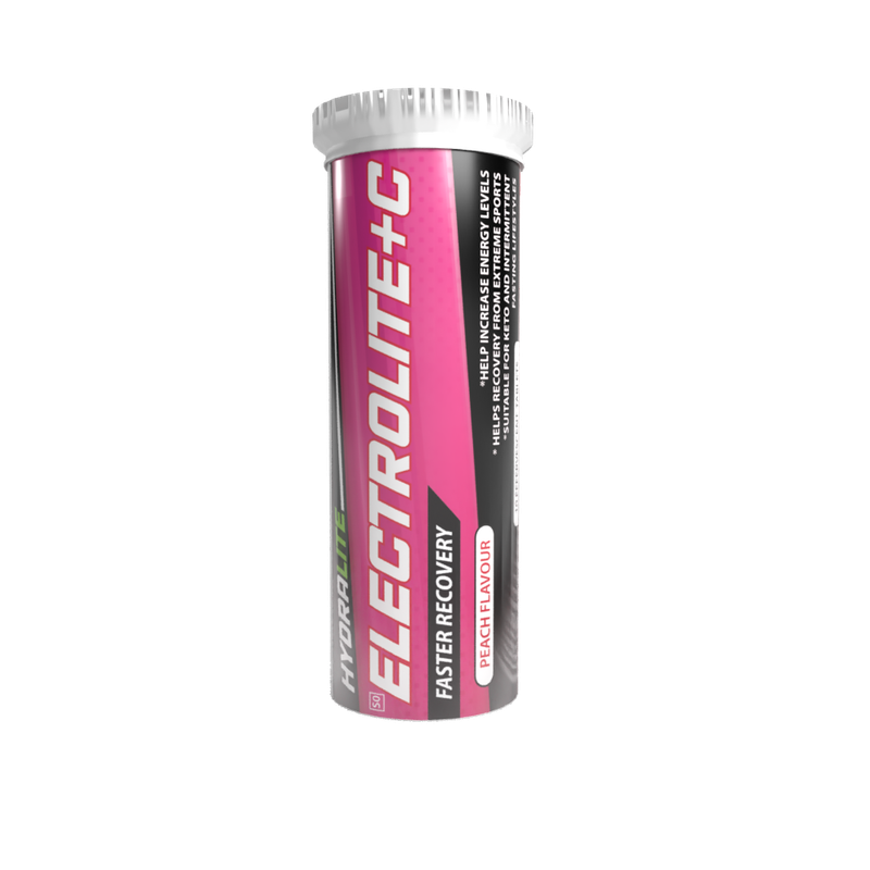 Hydralite Electrolite + C Peach Effervescent Tablets 20s