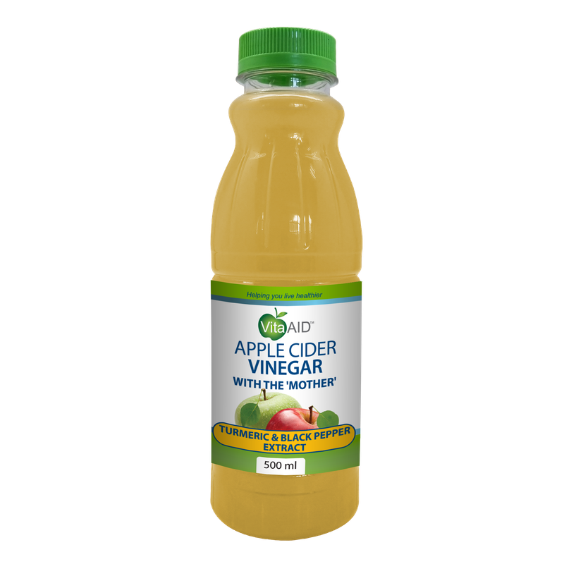 Vita-Aid Apple Cider Vinegar with Turmeric & Black Pepper Extract 500ml