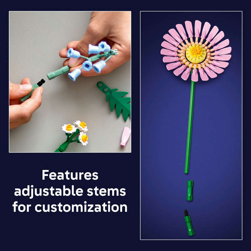 LEGO® Botanicals Petite Sunny Bouquet Flower Decor Set for Kids 10347