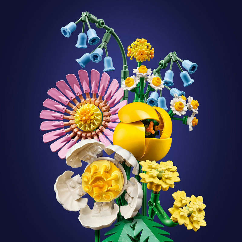 LEGO® Botanicals Petite Sunny Bouquet Flower Decor Set for Kids 10347
