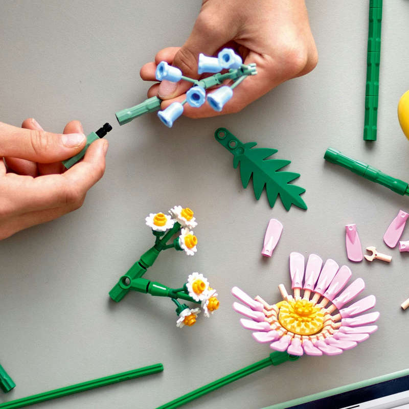 LEGO® Botanicals Petite Sunny Bouquet Flower Decor Set for Kids 10347