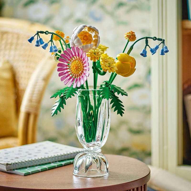 LEGO® Botanicals Petite Sunny Bouquet Flower Decor Set for Kids 10347