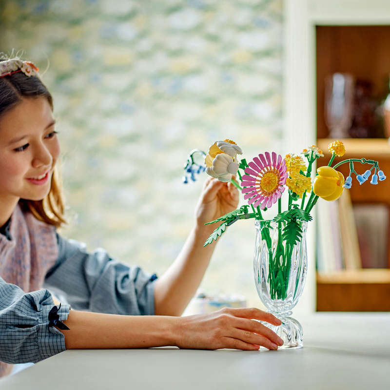 LEGO® Botanicals Petite Sunny Bouquet Flower Decor Set for Kids 10347
