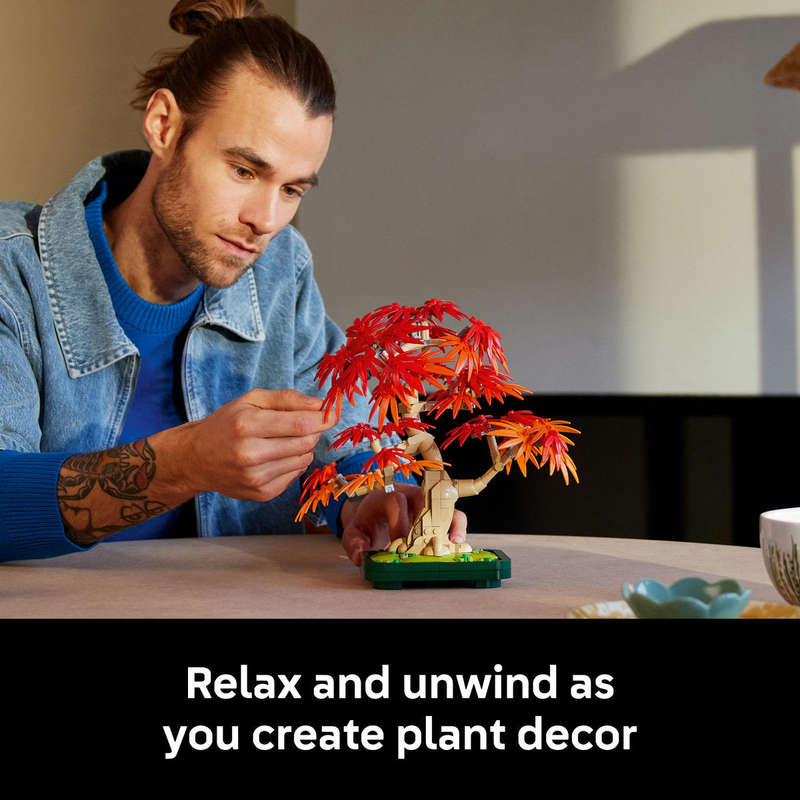 LEGO® Botanicals Japanese Red Maple Bonsai Tree Plant Decor 10348