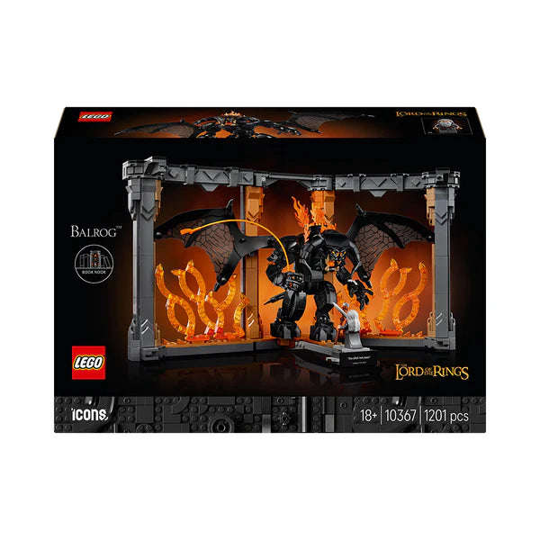 LEGO® Icons The Lord of the Rings: Balrog Book Nook Bookshelf Decor Kit 10367