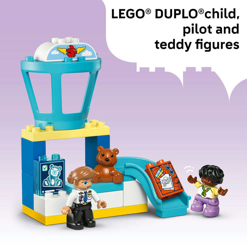 LEGO® DUPLO® Town First Time at the Airport Building Toy for Pretend Play 10443