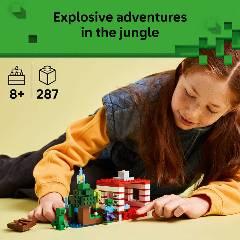 LEGO® Minecraft® The TNT Jungle House, Video Game Collectible Toy 21275