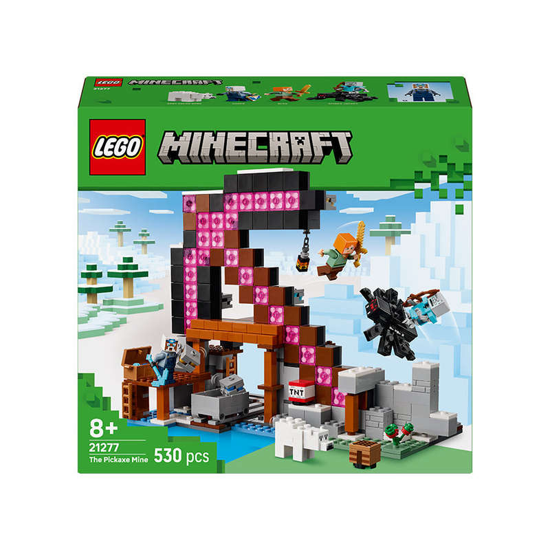 LEGO® Minecraft® The Pickaxe Mine Gamer-Room Decor and Axe Toy 21277