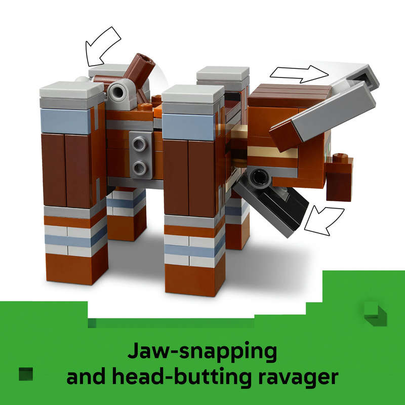LEGO® Minecraft® The Pillager Outpost and Ravager Gamer Building Toy Gift 21278