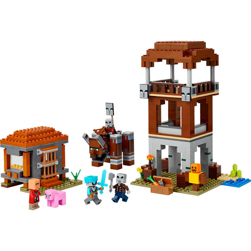 LEGO® Minecraft® The Pillager Outpost and Ravager Gamer Building Toy Gift 21278