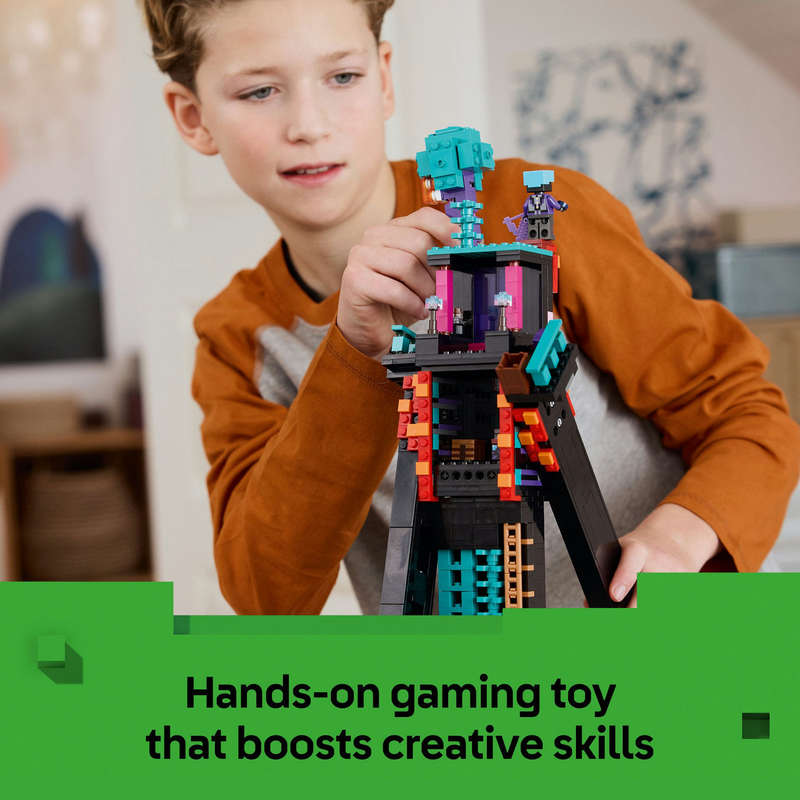 LEGO® Minecraft® The Enderman Tower Toy for Kids, Gamer Gift 21279