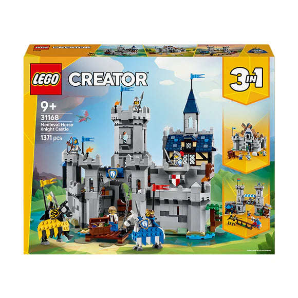 LEGO® Creator 3in1 Medieval Horse Knight Castle Playset Building Toy 31168
