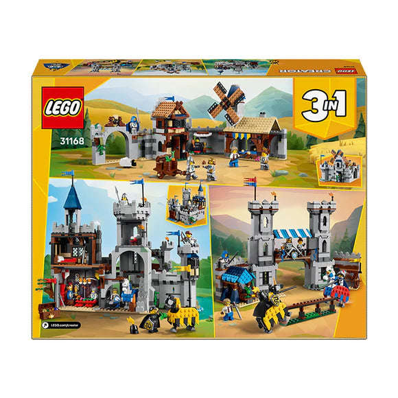 LEGO® Creator 3in1 Medieval Horse Knight Castle Playset Building Toy 31168