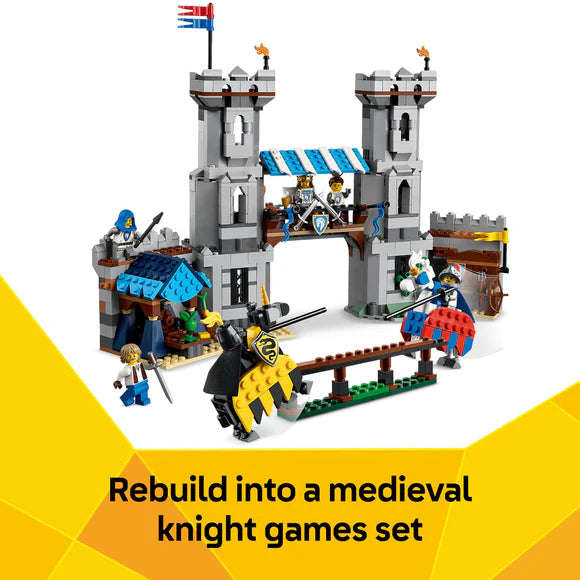 LEGO® Creator 3in1 Medieval Horse Knight Castle Playset Building Toy 31168