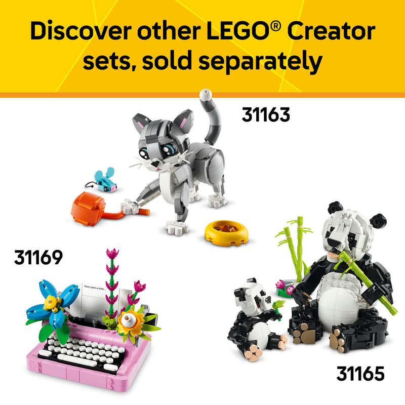 LEGO® Creator 3in1 Wild Animals: Pink Flamingo Animal Toy Playset 31170