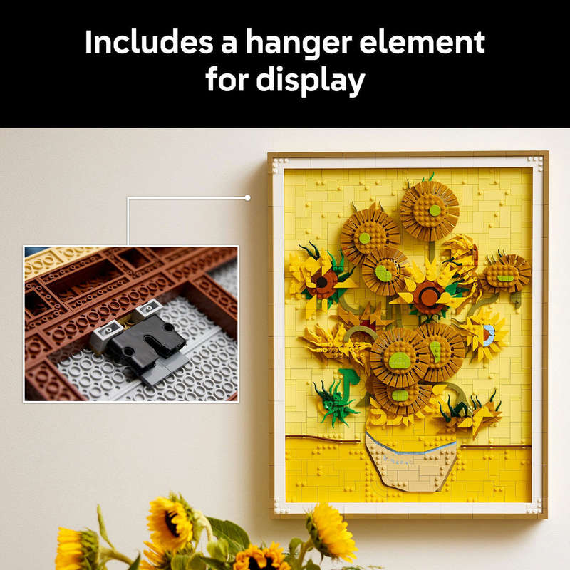 LEGO® Art Vincent van Gogh  Sunflowers Wall Artwork Building Set 31215
