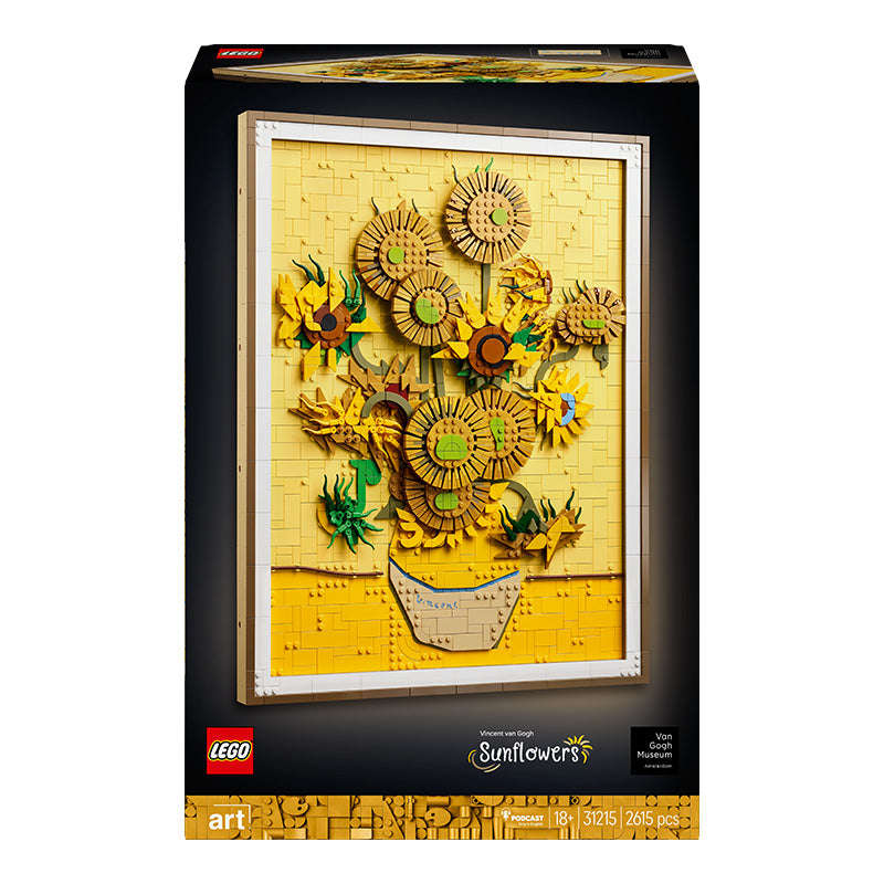 LEGO® Art Vincent van Gogh  Sunflowers Wall Artwork Building Set 31215