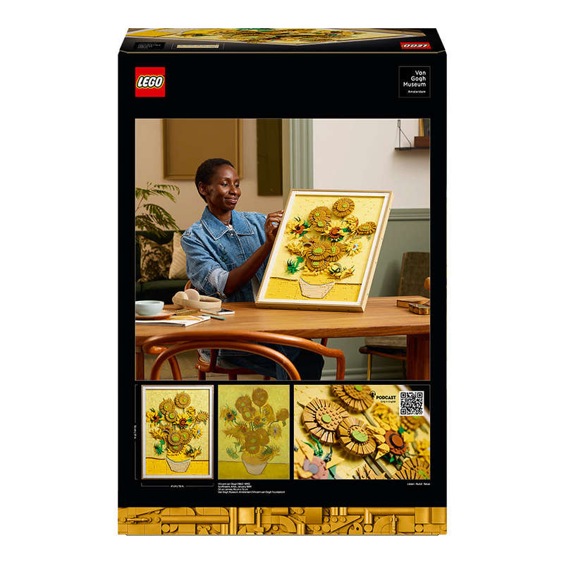 LEGO® Art Vincent van Gogh  Sunflowers Wall Artwork Building Set 31215