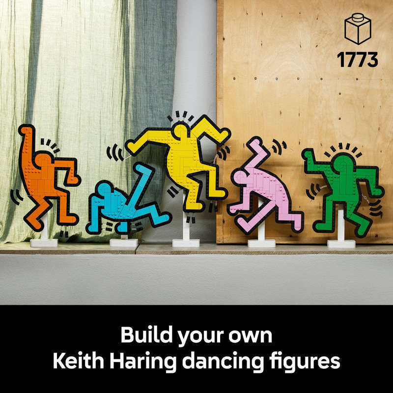 LEGO Art Keith Haring  Dancing Figures Living Room Decor Set 31216