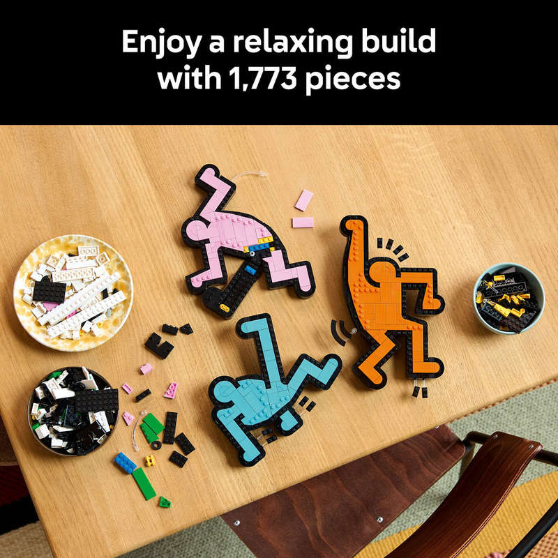LEGO Art Keith Haring  Dancing Figures Living Room Decor Set 31216