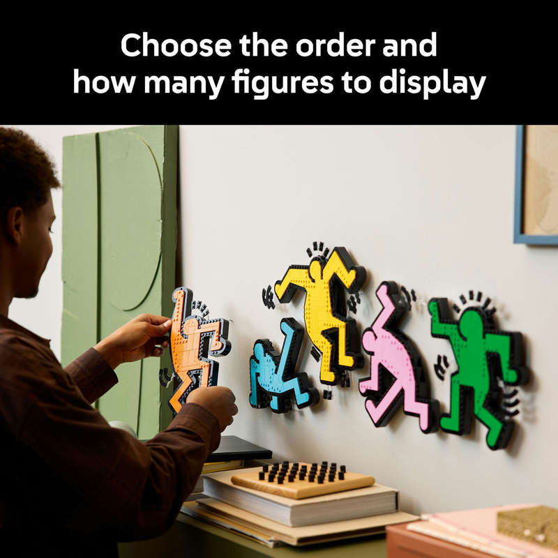 LEGO Art Keith Haring  Dancing Figures Living Room Decor Set 31216