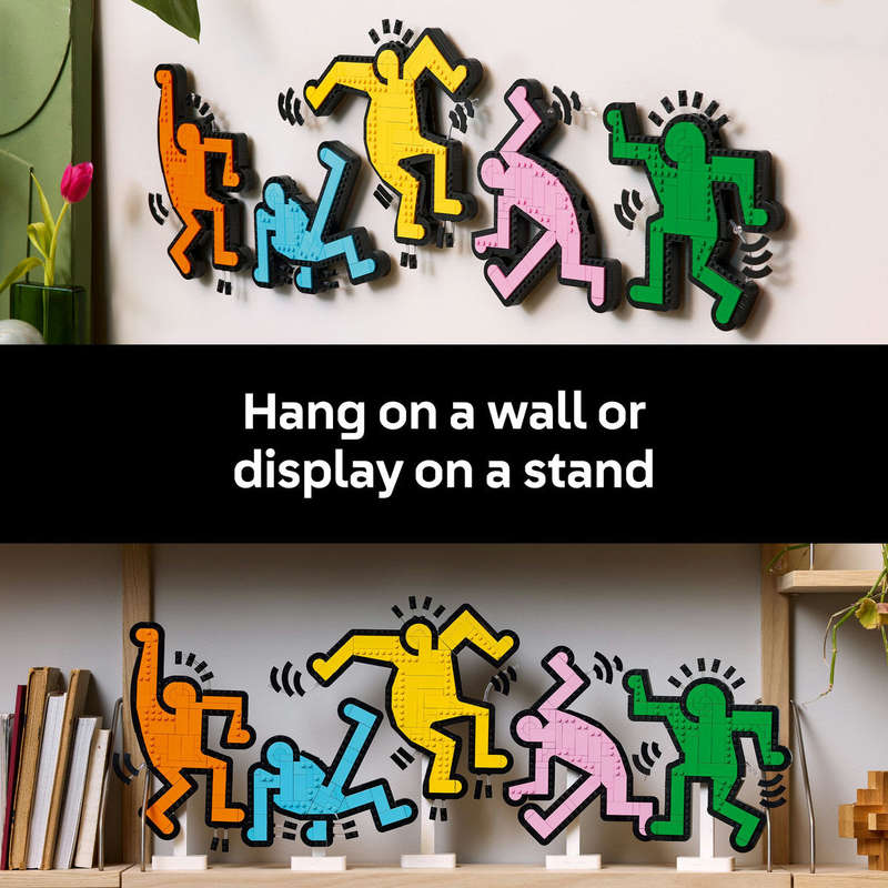LEGO Art Keith Haring  Dancing Figures Living Room Decor Set 31216