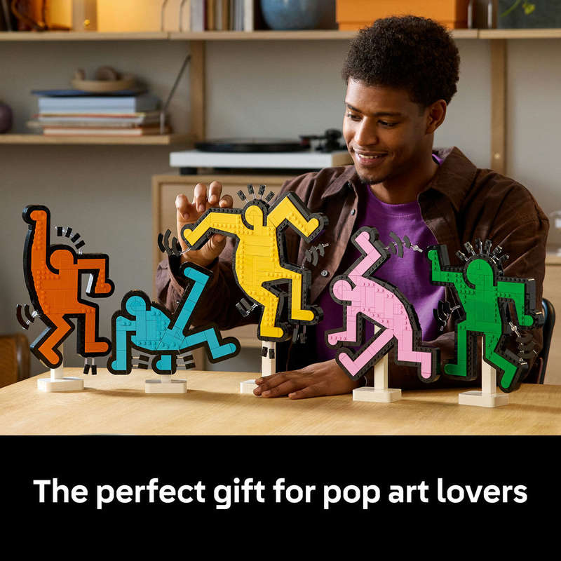 LEGO Art Keith Haring  Dancing Figures Living Room Decor Set 31216