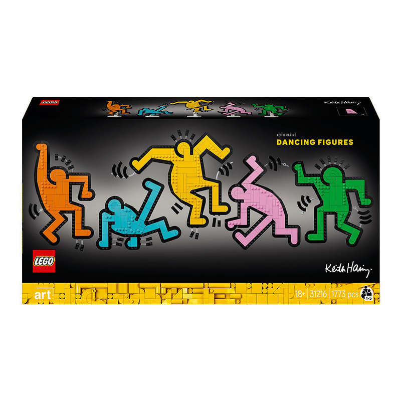 LEGO Art Keith Haring  Dancing Figures Living Room Decor Set 31216