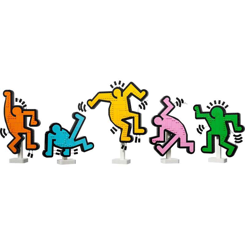 LEGO Art Keith Haring  Dancing Figures Living Room Decor Set 31216