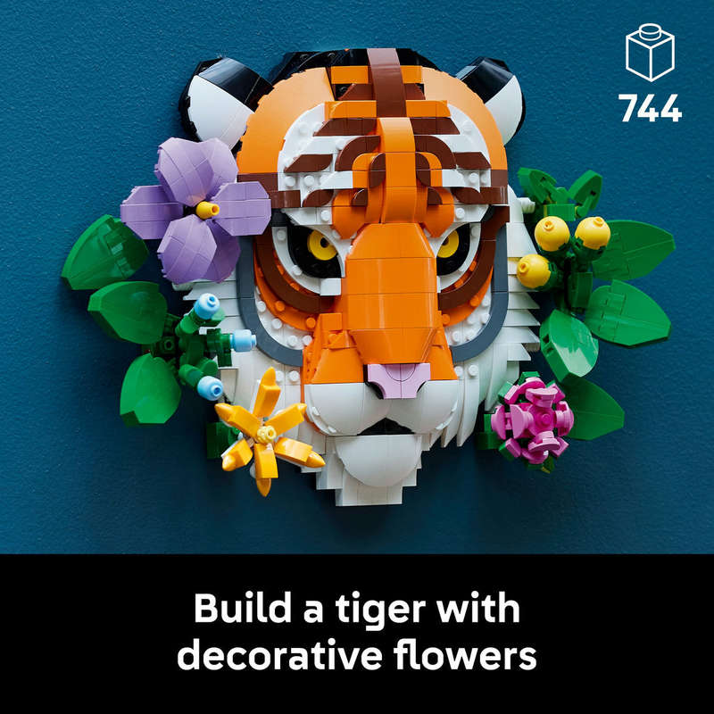 LEGO® Art The Fauna Collection  Tiger, Housewarming Gift for a New Home 31217